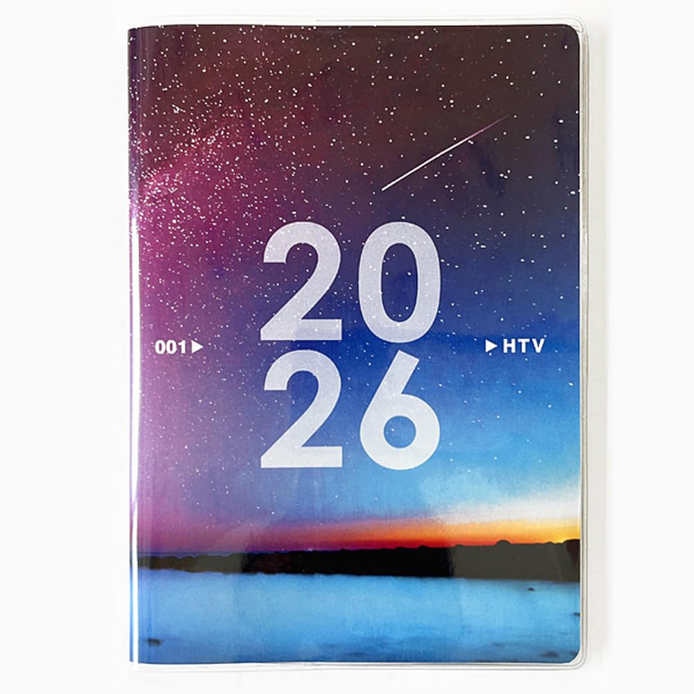 Amazon.co.jp: アーティミス 手帳 2026年 B6 ウィークリー クリア